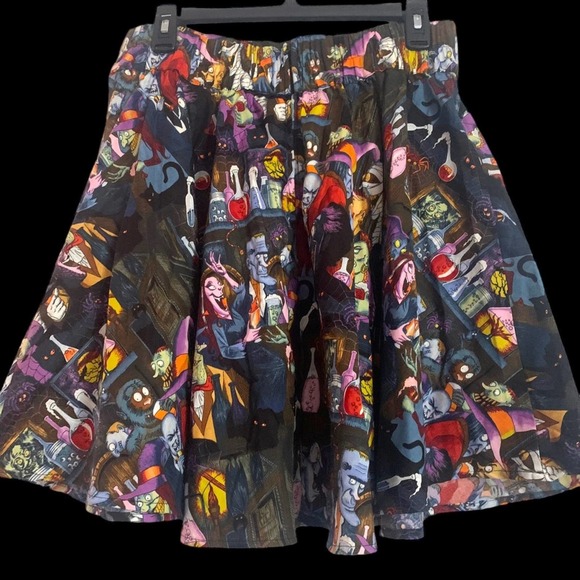 ModCloth Folter Halloween Skirt Werewolf Witch Frankenstein Skirt XL DarkWave - Picture 12 of 12